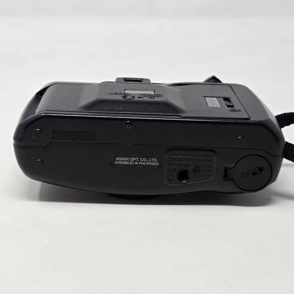 PENTAX IQZOOM EZY AUTOFOCUS 35MM CAMERA 38MM-70MM BLACK LENS TESTED NEW BATTERY - Picture 7 of 8